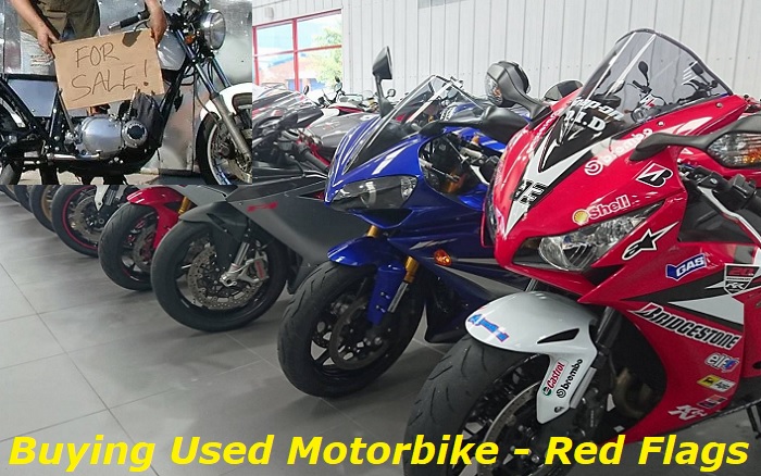 used motorbike purchase red flags
